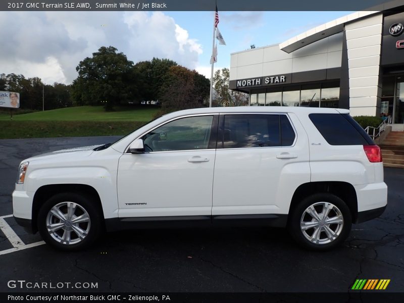 Summit White / Jet Black 2017 GMC Terrain SLE AWD