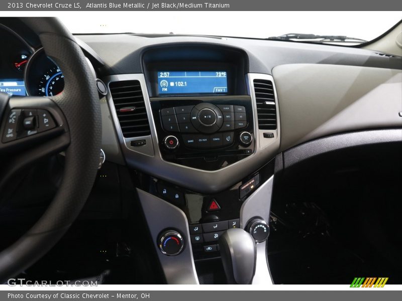 Atlantis Blue Metallic / Jet Black/Medium Titanium 2013 Chevrolet Cruze LS