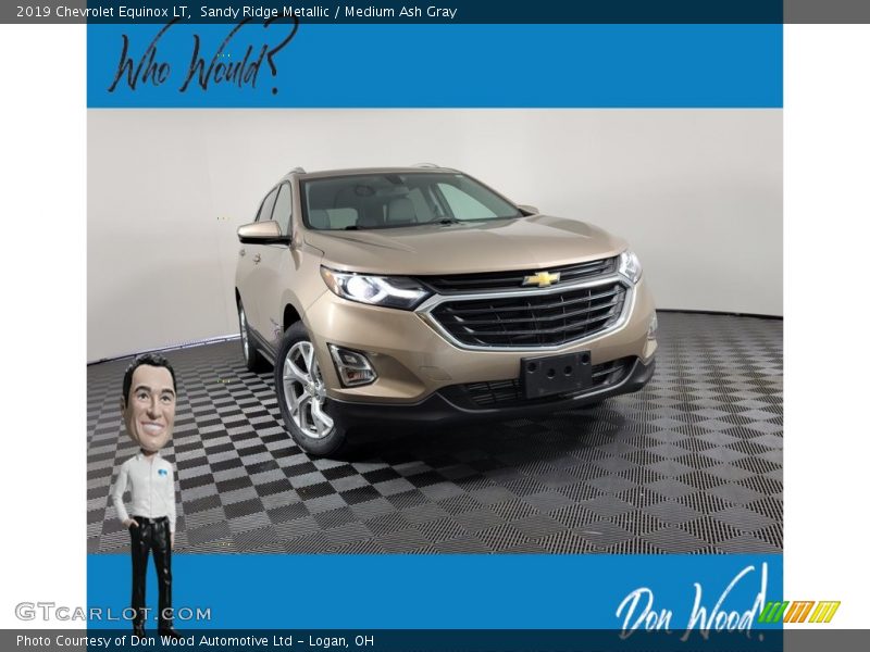 Sandy Ridge Metallic / Medium Ash Gray 2019 Chevrolet Equinox LT