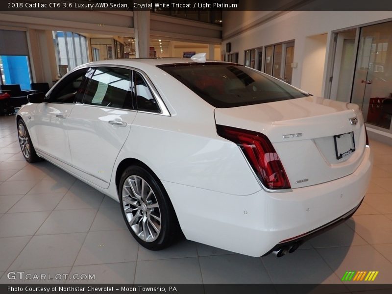 Crystal White Tricoat / Light Platinum 2018 Cadillac CT6 3.6 Luxury AWD Sedan