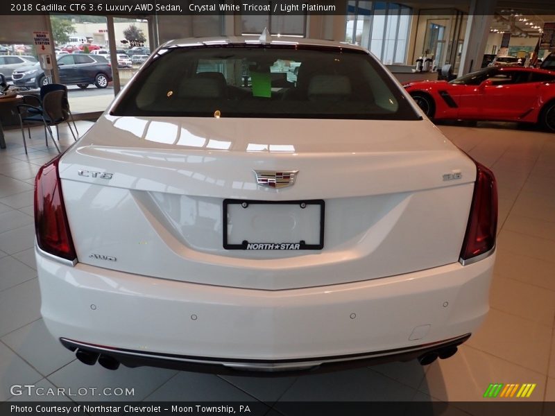 Crystal White Tricoat / Light Platinum 2018 Cadillac CT6 3.6 Luxury AWD Sedan
