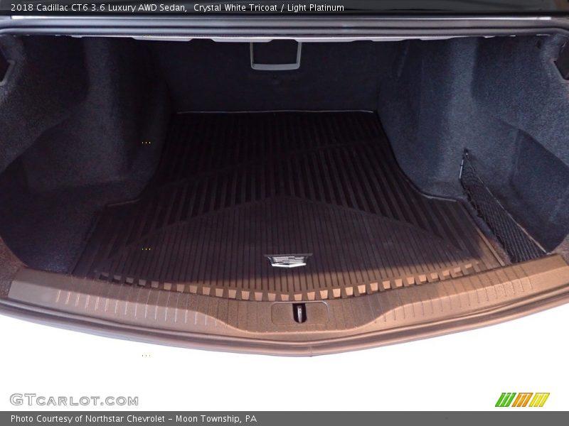 Crystal White Tricoat / Light Platinum 2018 Cadillac CT6 3.6 Luxury AWD Sedan