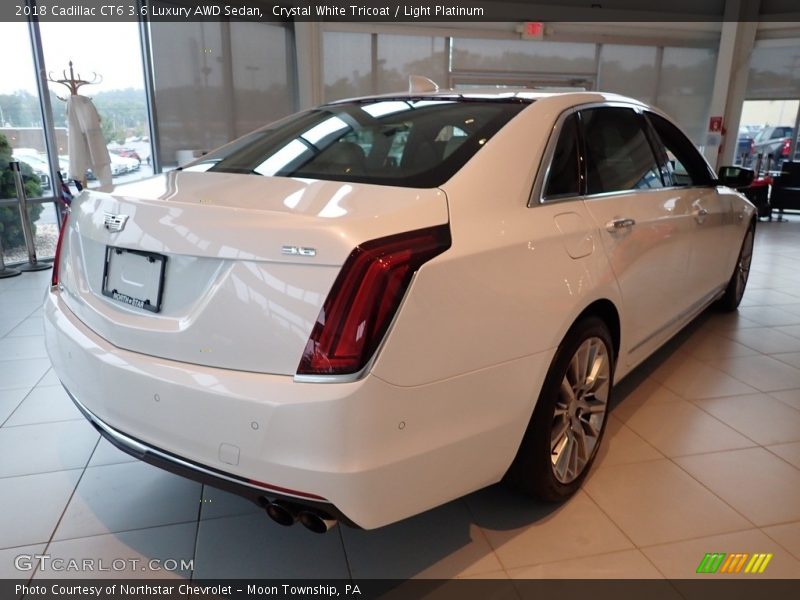 Crystal White Tricoat / Light Platinum 2018 Cadillac CT6 3.6 Luxury AWD Sedan