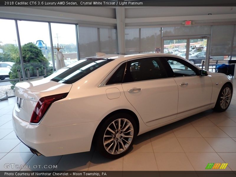 Crystal White Tricoat / Light Platinum 2018 Cadillac CT6 3.6 Luxury AWD Sedan