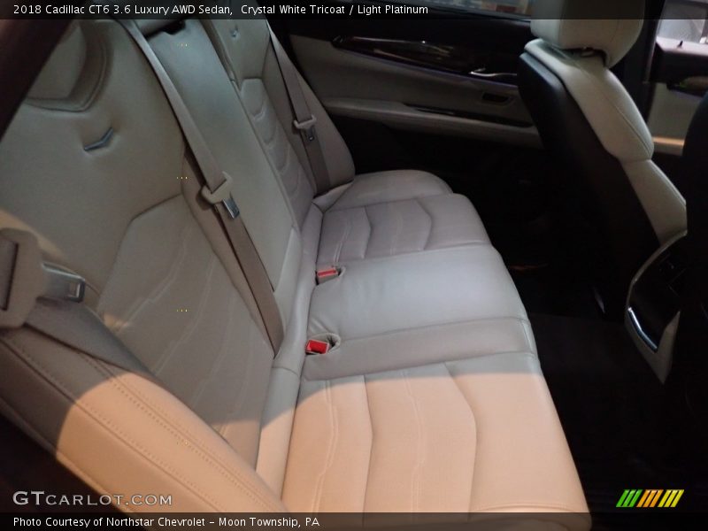 Crystal White Tricoat / Light Platinum 2018 Cadillac CT6 3.6 Luxury AWD Sedan