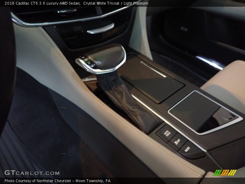 Crystal White Tricoat / Light Platinum 2018 Cadillac CT6 3.6 Luxury AWD Sedan