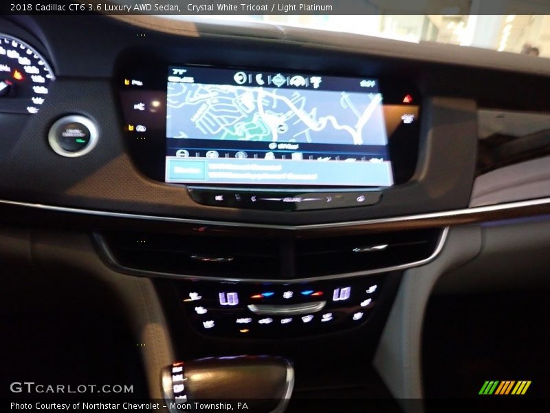 Crystal White Tricoat / Light Platinum 2018 Cadillac CT6 3.6 Luxury AWD Sedan