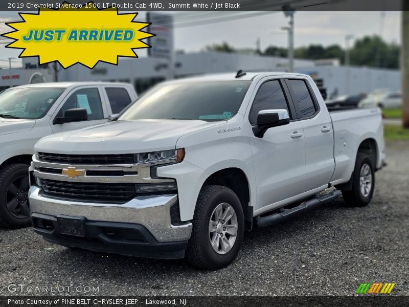 Summit White / Jet Black 2019 Chevrolet Silverado 1500 LT Double Cab 4WD