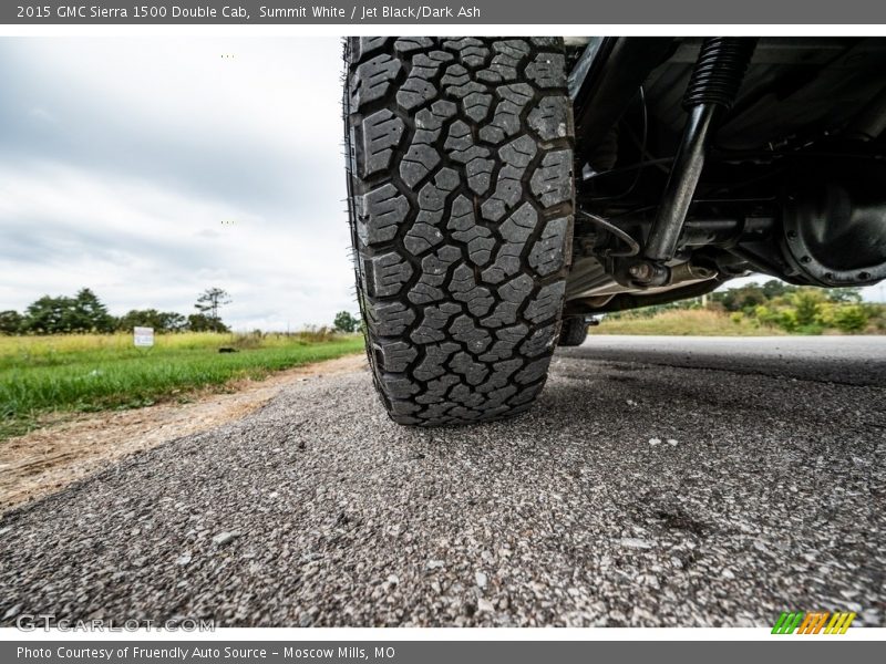 Summit White / Jet Black/Dark Ash 2015 GMC Sierra 1500 Double Cab