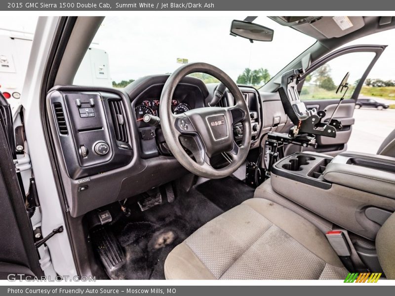 Summit White / Jet Black/Dark Ash 2015 GMC Sierra 1500 Double Cab