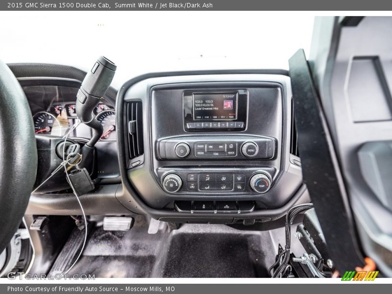 Summit White / Jet Black/Dark Ash 2015 GMC Sierra 1500 Double Cab