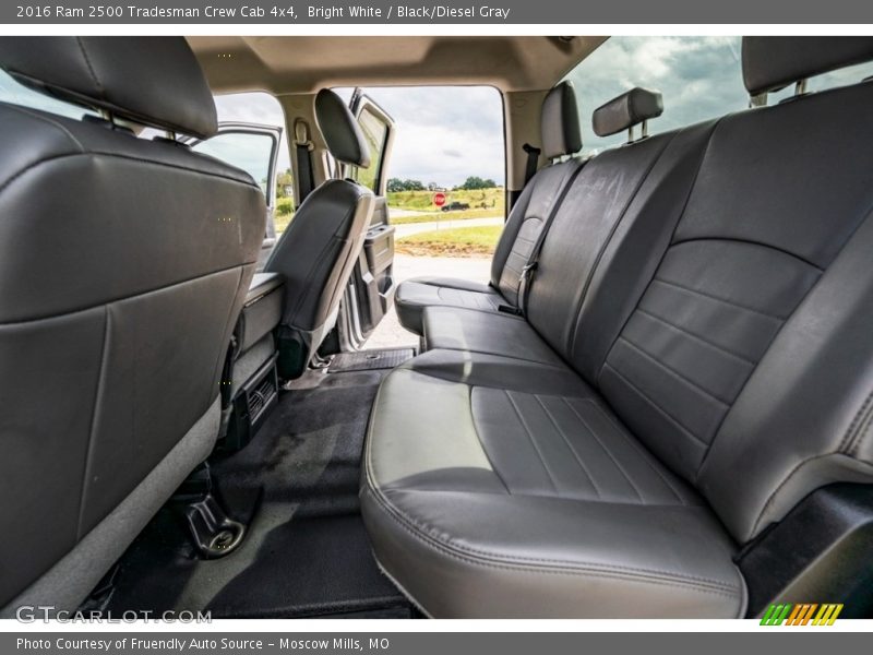 Rear Seat of 2016 2500 Tradesman Crew Cab 4x4