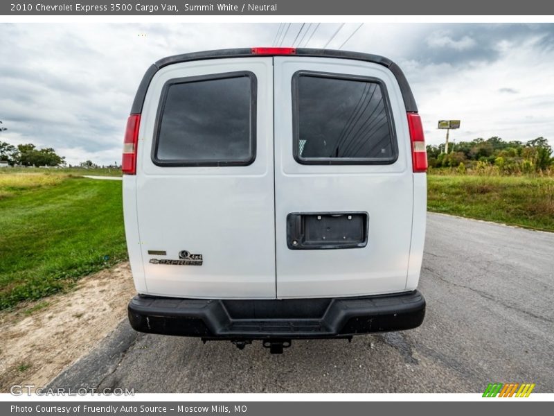 Summit White / Neutral 2010 Chevrolet Express 3500 Cargo Van