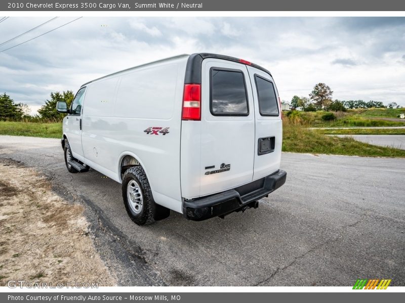 Summit White / Neutral 2010 Chevrolet Express 3500 Cargo Van