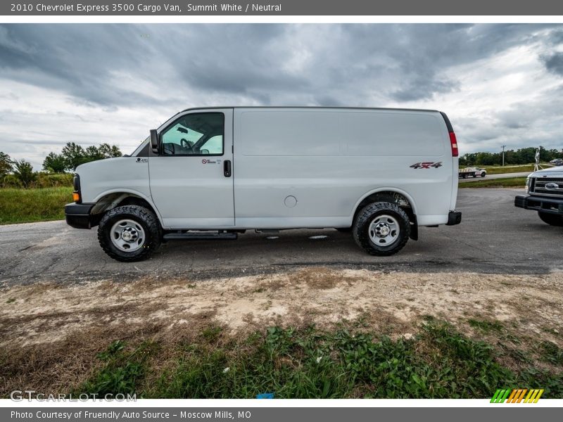 Summit White / Neutral 2010 Chevrolet Express 3500 Cargo Van