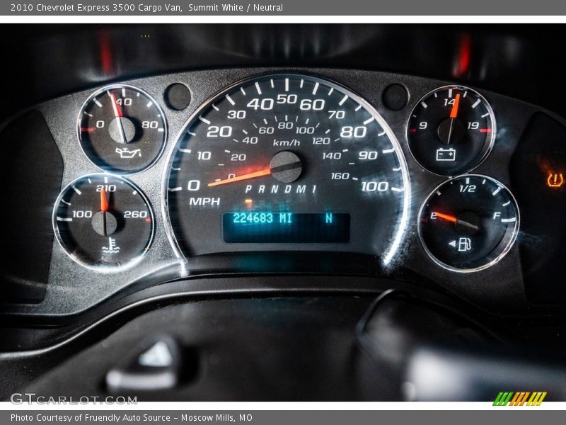 Summit White / Neutral 2010 Chevrolet Express 3500 Cargo Van