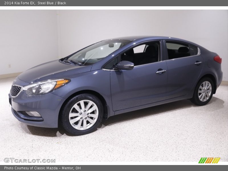 Steel Blue / Black 2014 Kia Forte EX