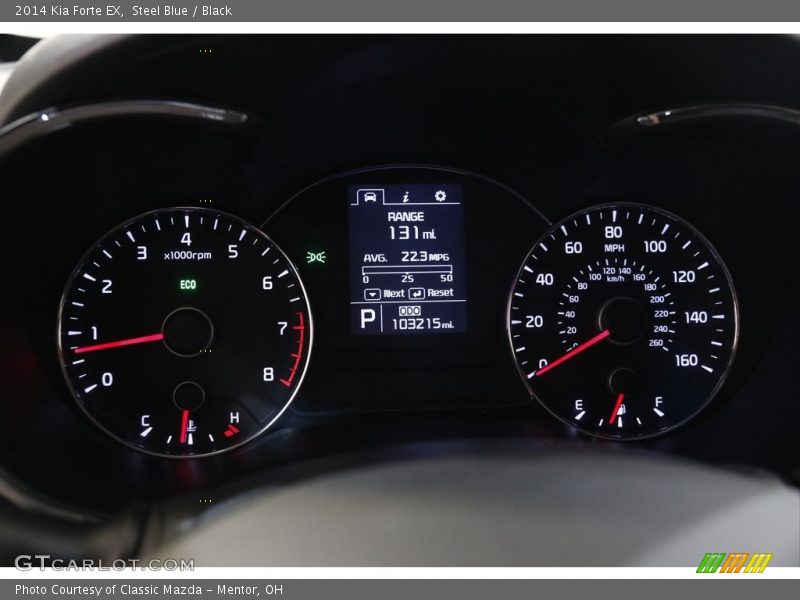 Steel Blue / Black 2014 Kia Forte EX