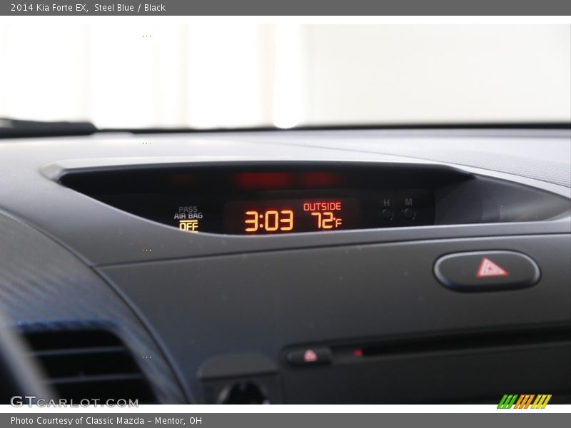 Steel Blue / Black 2014 Kia Forte EX