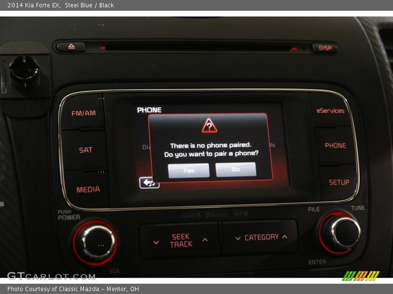 Steel Blue / Black 2014 Kia Forte EX