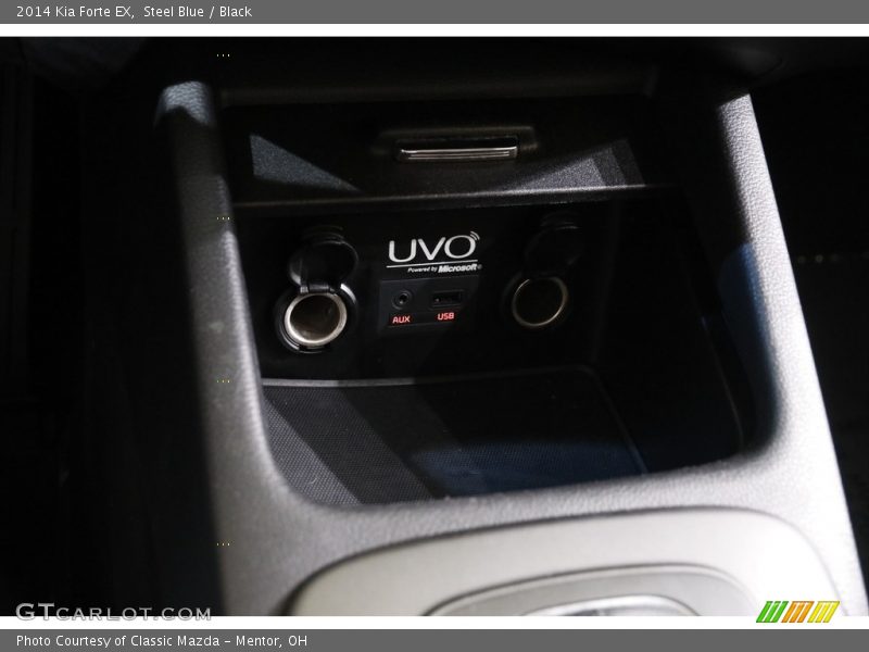 Steel Blue / Black 2014 Kia Forte EX