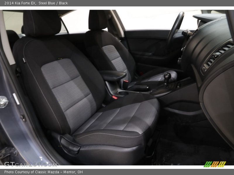 Steel Blue / Black 2014 Kia Forte EX