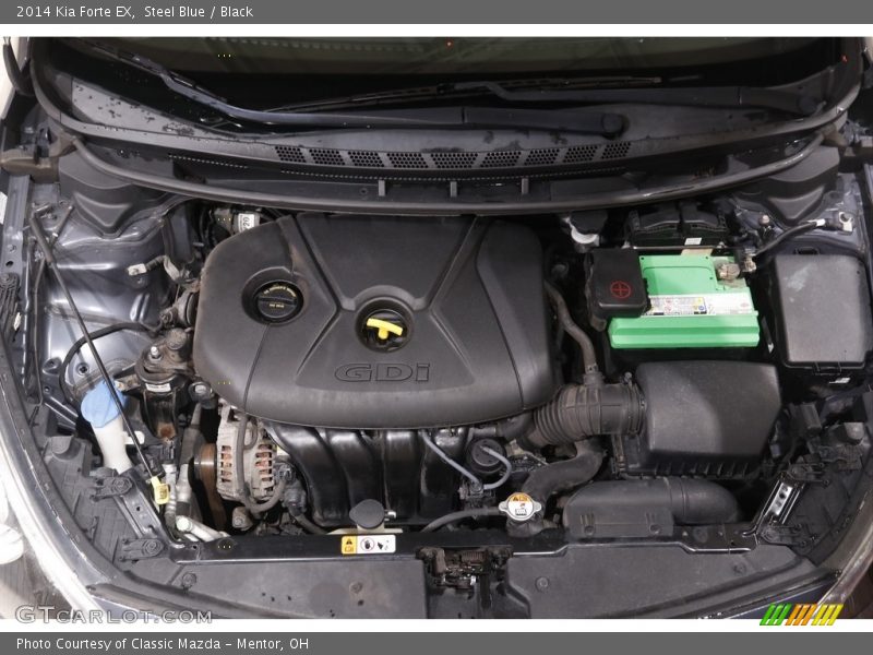 Steel Blue / Black 2014 Kia Forte EX