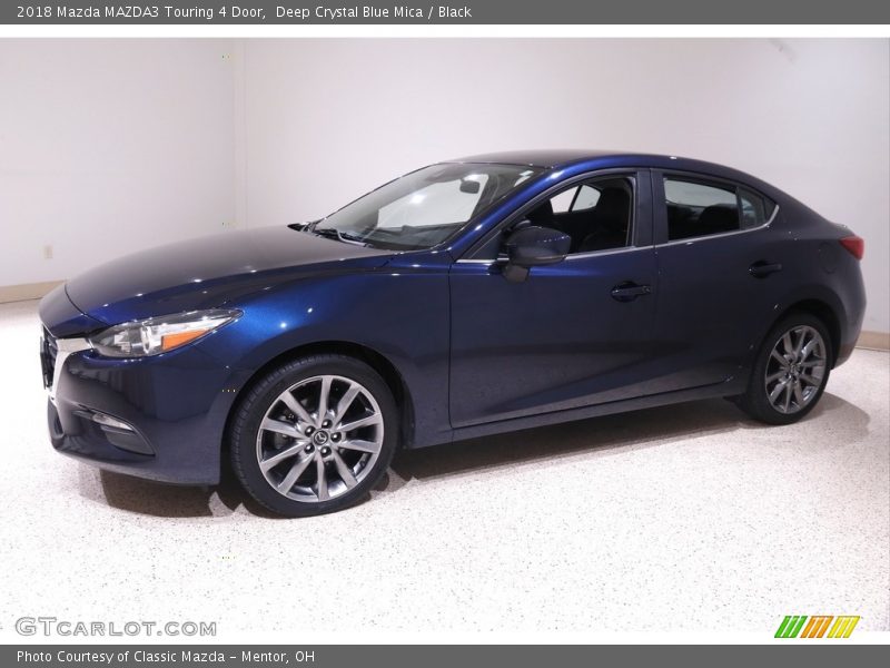 Deep Crystal Blue Mica / Black 2018 Mazda MAZDA3 Touring 4 Door