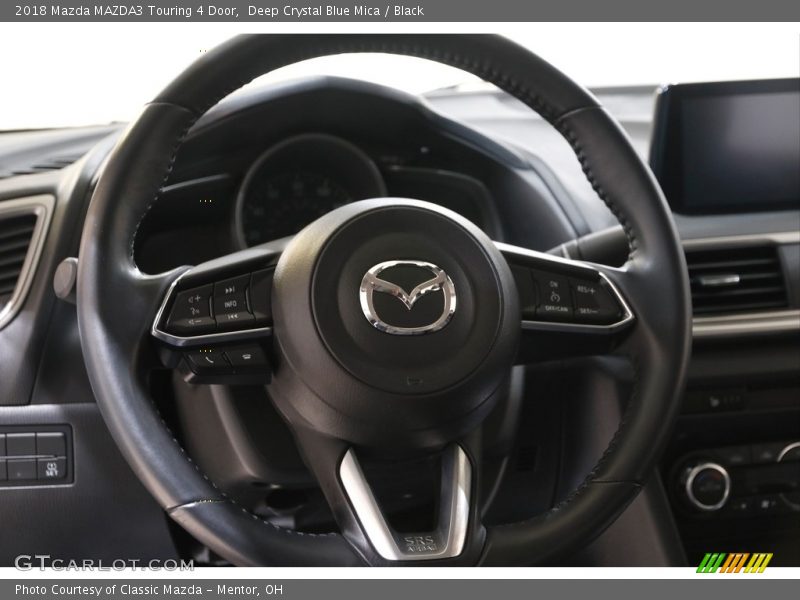 Deep Crystal Blue Mica / Black 2018 Mazda MAZDA3 Touring 4 Door
