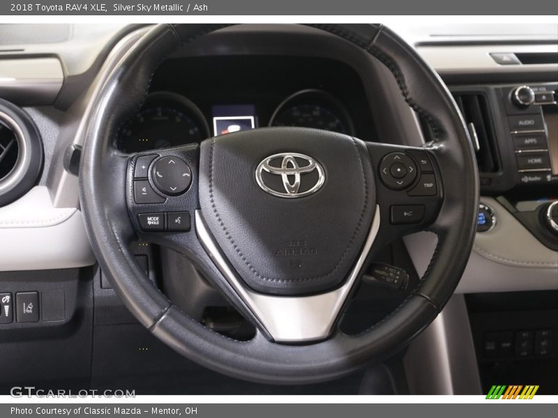 Silver Sky Metallic / Ash 2018 Toyota RAV4 XLE