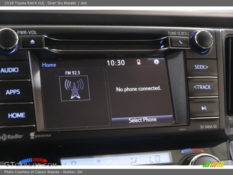 Silver Sky Metallic / Ash 2018 Toyota RAV4 XLE