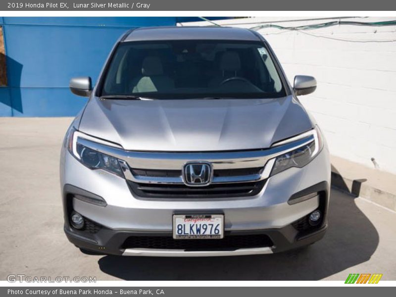 Lunar Silver Metallic / Gray 2019 Honda Pilot EX
