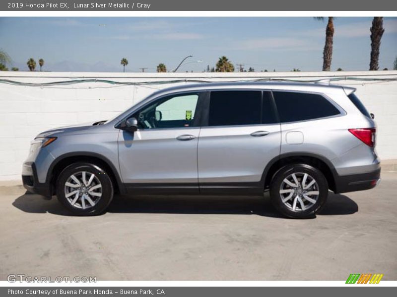 Lunar Silver Metallic / Gray 2019 Honda Pilot EX