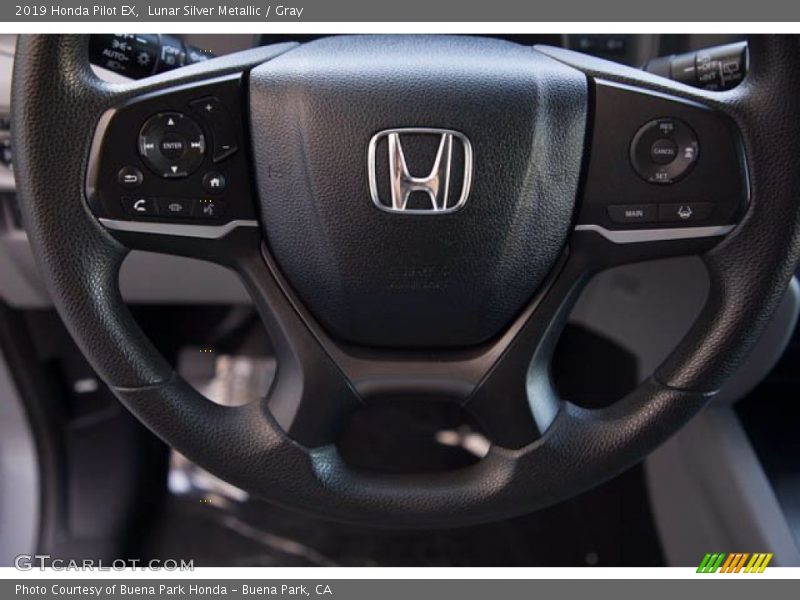 Lunar Silver Metallic / Gray 2019 Honda Pilot EX