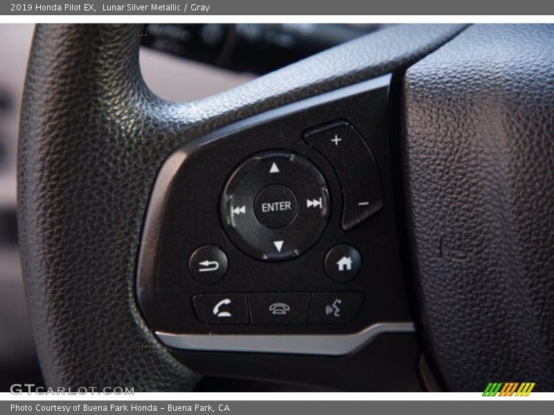 Lunar Silver Metallic / Gray 2019 Honda Pilot EX