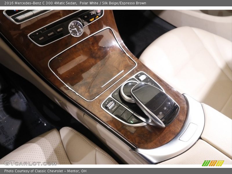 Polar White / Silk Beige/Espresso Brown 2016 Mercedes-Benz C 300 4Matic Sedan