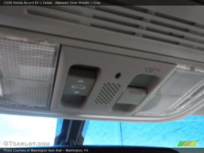 Alabaster Silver Metallic / Gray 2008 Honda Accord EX-L Sedan