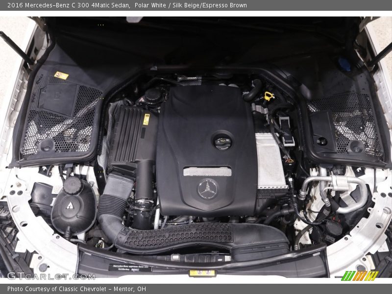 Polar White / Silk Beige/Espresso Brown 2016 Mercedes-Benz C 300 4Matic Sedan