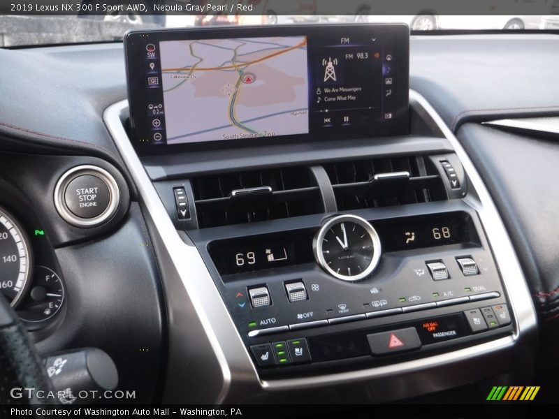 Nebula Gray Pearl / Red 2019 Lexus NX 300 F Sport AWD