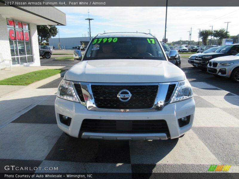 Pearl White / Almond 2017 Nissan Armada Platinum 4x4