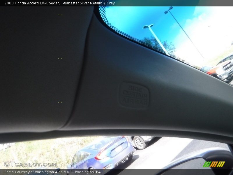 Alabaster Silver Metallic / Gray 2008 Honda Accord EX-L Sedan