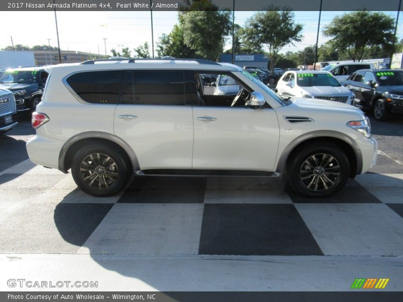 Pearl White / Almond 2017 Nissan Armada Platinum 4x4