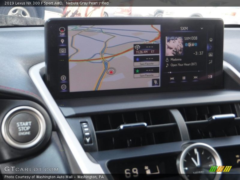 Nebula Gray Pearl / Red 2019 Lexus NX 300 F Sport AWD