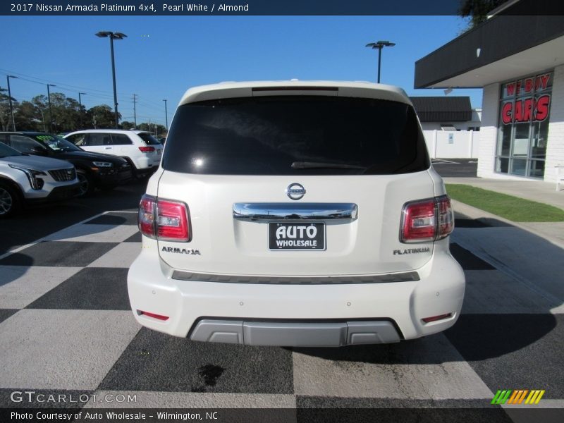 Pearl White / Almond 2017 Nissan Armada Platinum 4x4