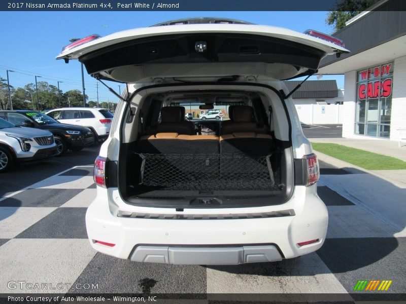 Pearl White / Almond 2017 Nissan Armada Platinum 4x4