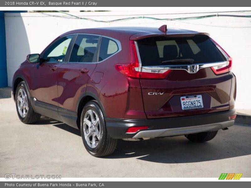 Basque Red Pearl II / Gray 2018 Honda CR-V EX