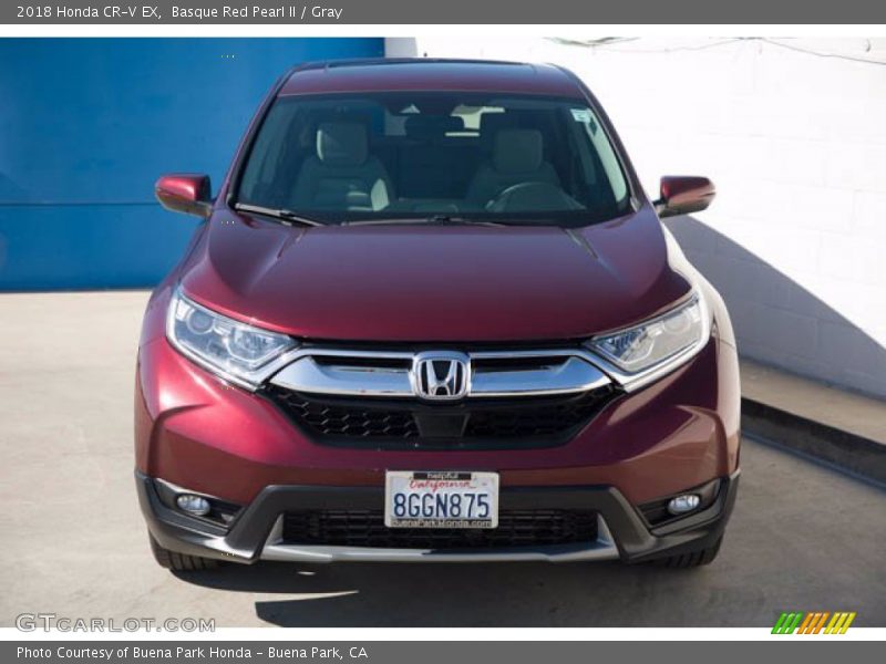 Basque Red Pearl II / Gray 2018 Honda CR-V EX