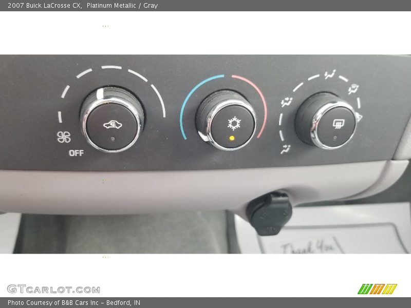 Platinum Metallic / Gray 2007 Buick LaCrosse CX