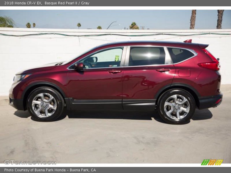 Basque Red Pearl II / Gray 2018 Honda CR-V EX