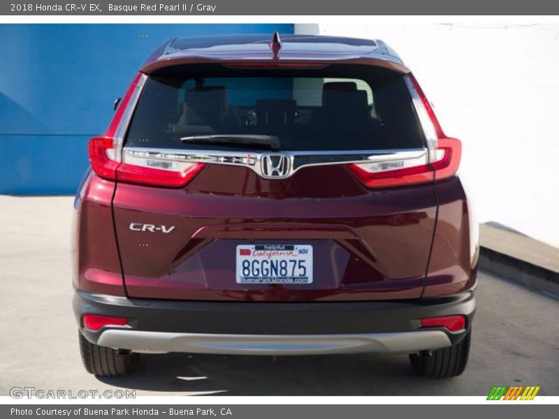 Basque Red Pearl II / Gray 2018 Honda CR-V EX